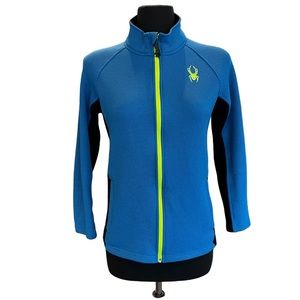 SPYDER Colorblock Pattern Jacket Size: L 14/16 Excellent Pre-Owned Condition